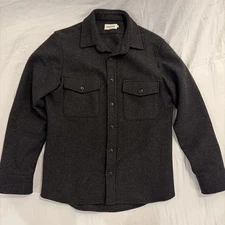 Taylor Stitch Wool Maritime Shirt Jacket  Charcoal Size 40R
