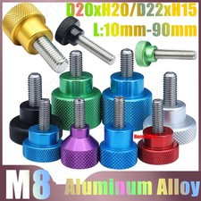 M8 Knurled Thumb Screws Aluminum Alloy Hand Grip Knob Stainless Steel Screws