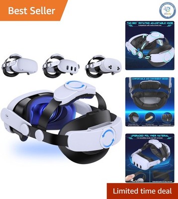 Versatile Comfort Head Strap for Quest 2/3/3S - Supports Hot-Swappable Battery