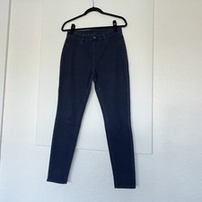 Uniqlo High Rise Ultra Stretch Leggings Pants Size X-Small, Dark Blue