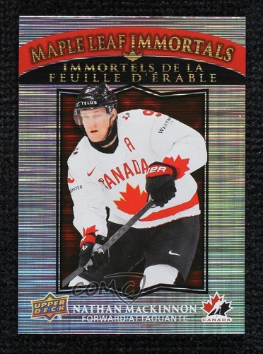 Nathan MacKinnon #ML-2 2025 Upper Deck Tim Hortons Team Canada Maple Leaf Immortals card