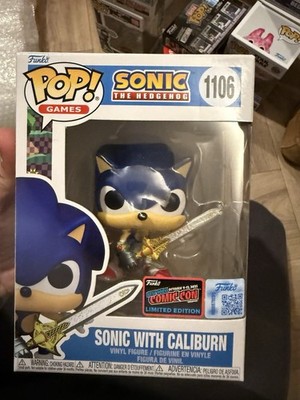 FUNKO POP! NYCC2025 Sonic the Hedgehog with Caliburn Official Sticker