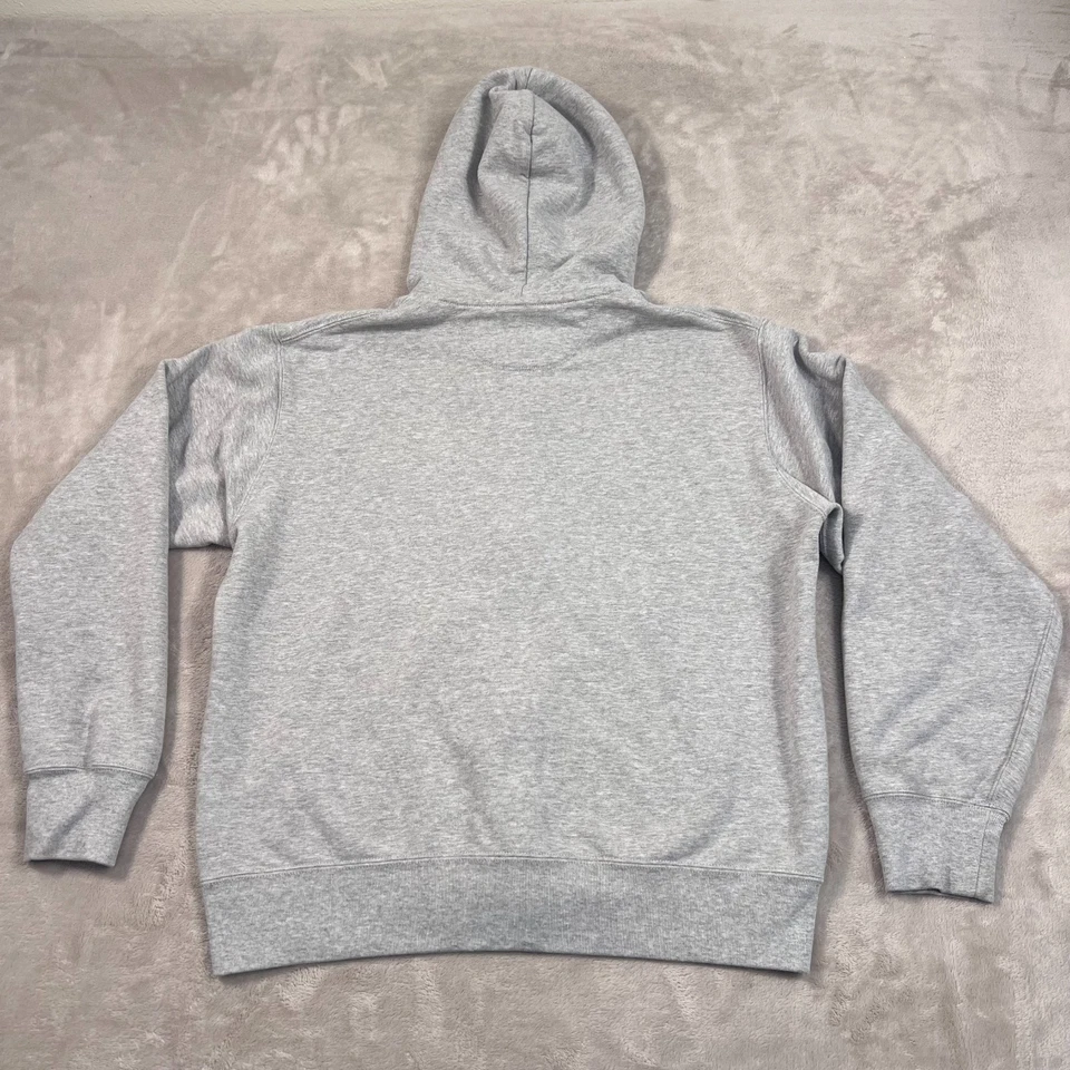 Uniqlo Sudadera Para Hombres Pequeña Gris Jaspeado Cremallera Completa Sudadera con Capucha Tejido Algodón Informal Foto 3 de 4