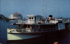 Glass Bottom Boat Santa Catalina California vintage postcard s845