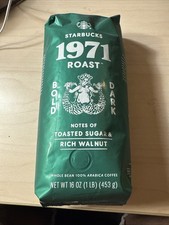 2026 Starbucks 1971 Dark Roast Whole Bean Coffee 1lb / 16oz / 453g Bag