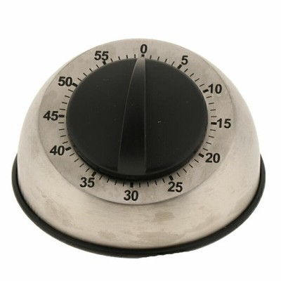 Edelstahl Mechanische Küchentimer 60 Minuten Kurzzeitmesser Küche Stoppuhr C7S6