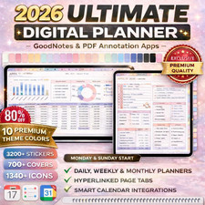 2026 Ultimate Digital Planner for iPad  GoodNotes PDF  Daily, Weekly, Monthly