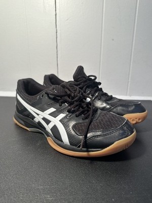 Size 9 - Asics Gel Rocket 9 Black White Volleyball shoes