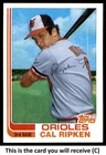 1982 Topps Traded - BALTIMORE ORIOLES Team Set   w/ CAL RIPKEN   C