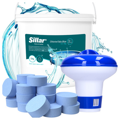 Chlortabletten 5 kg Blau 20 g Desinfektion Algenbekämpfung Wasserpflege Sillar