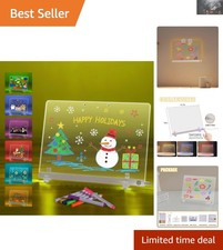 Illuminated Message Board 13.7"x10" - 7 Colors for Fun Creativity Everywhere