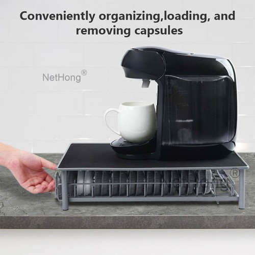 Coffee Machine Stand & Capsule Pod Holder Storage Drawer Nespresso UK - Picture 12 of 12