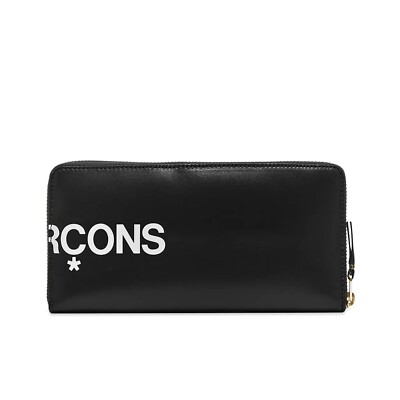 COMME DES GARCONS CDG HUGE LOGO WALLET BLACK SA0110HL | eBay