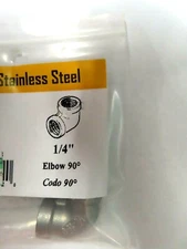 SCI 90 Degree Elbow  #304 Stainless Steel 1/4" NPT  #S3014E  NEW
