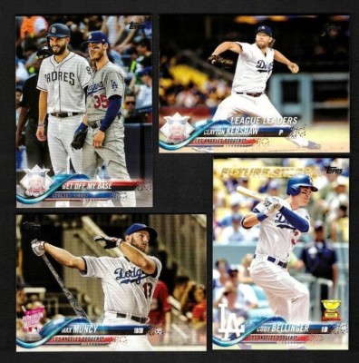 2018 Topps LOS ANGELES DODGERS 41 Card Team Set Series 1 &2 with Update