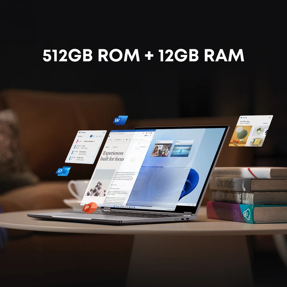 CHUWI FreeBook 13.5'' Touchscreen Laptop Intel Celeron N5100 360 Rotation 12+512 - Image 2 of 4