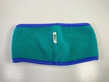 Vtg 90s REI Teal/Blue Warm FLEECE WINTER HEADBAND Winter Hike Beanie Hat Ski Cap