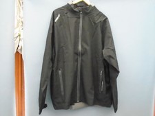 NEU HERREN PROQUIP PRO-FLEX EVO WASSERDICHTE JACKE MIT DURCHGEHENDEM REISSVERSCHLUSS ~ GR&Ouml;SSE ~ XL ~ SCHWARZ/GRAU