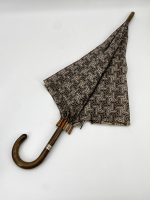 * UMBRELLA SHADE CLASSY BALENCIAGA VINTAGE LOGO PRINT BEIGE BROWN