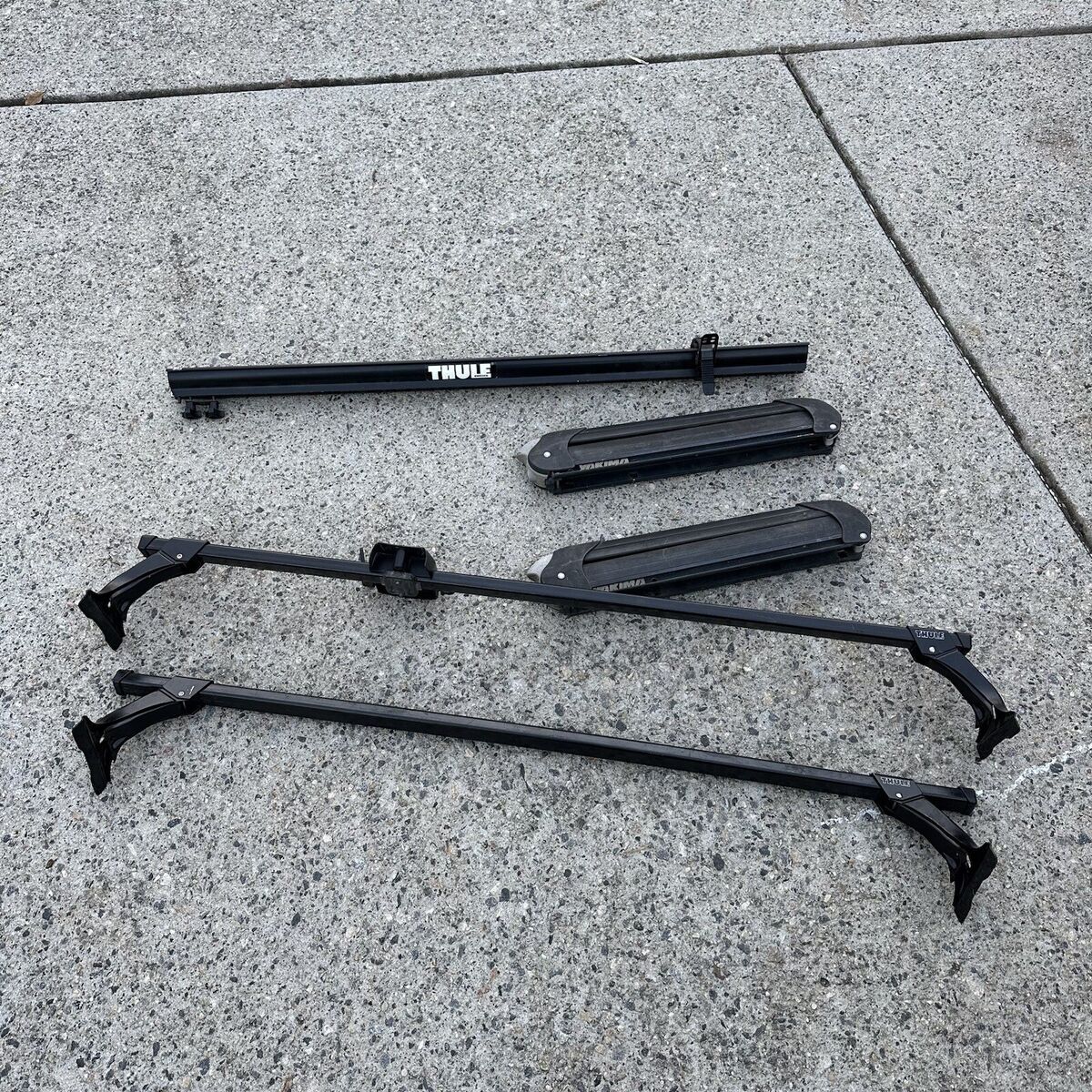 THULE Sweden, Top Roof Rack # 1050 With Bike Rail And Yakima THULE Sweden, Top Roof Rack # 1050 With Bike Rail And Yakima