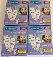 Lansinoh Breastmilk Storage Bags 100 Presterilized Bags BPA BPS