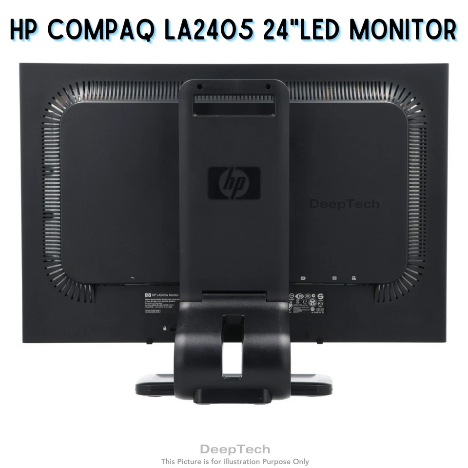 HP Compaq LA2405x 24" inch 1920x1200 1080P IPS LED Monitor Display Port DVI VGA - Image 4 of 4