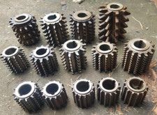 14X Assorted used Hob hobs SPLINES GEAR Cutters various sizes, bore ID 1-1/4"