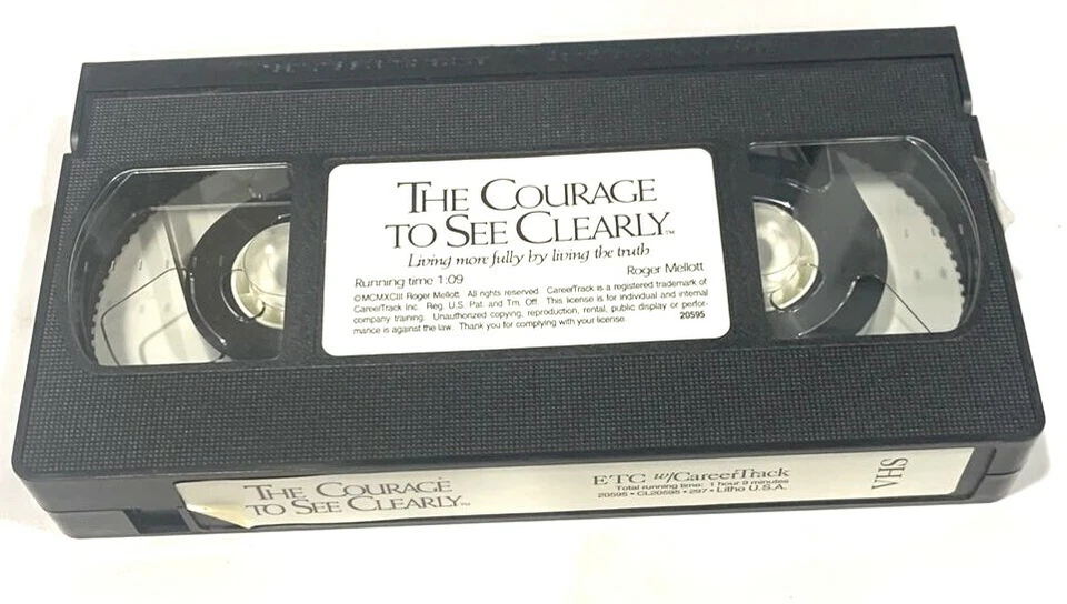 The Courage To See Clearly Living More Fully Living The Truth VHS Roger Mellott - Image 3 of 4
