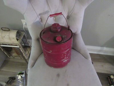 Vintage Kerosene Can Original Paint and Still Solid Man-Cave Item ?