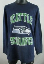Seattle Seahawks NFL Team Apparel Youth Navy Blue Long Sleeve T-Shirt