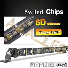 Ultra Slim 38Inch 180W Led Light Bar Spot Offroad 4WD Truck SUV ATV Work Lamp 40
