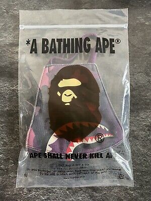 A Bathing Ape Bape Purple Camo Shark Face Rare Item A Bathing Ape Bape Purple Camo Shark Face Rare Item