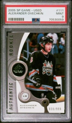 2005-06 SP UD Game Used Alexander Ovechkin Rookie #'d 030/999 Graded PSA 9 💥 🔥