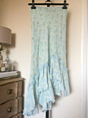 Asymmetric Ruffled Hem Boho Bash Skirt Ulla