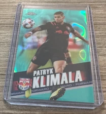 2022 Topps Chrome MLS #95 PATRYK KLIMALA Aqua Lava Refractor /299 Red Bulls