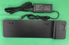 HP UltraSlim Docking Station D9Y32AA ABA w/ 65W Adapter, Free Shipping