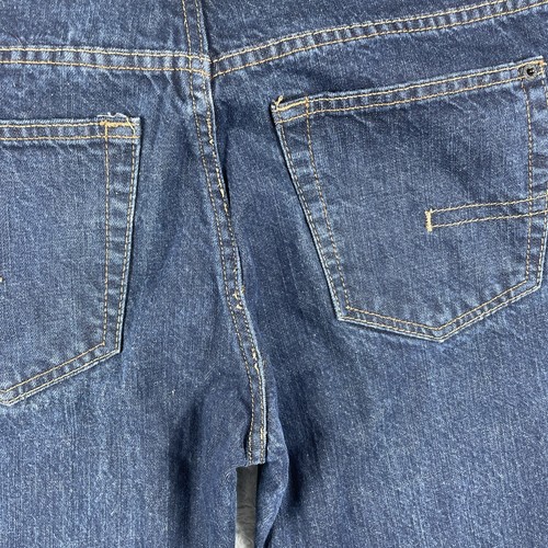 Calvin Klein Jeans Men's Sz. 31 Blue Straight Cut Dark Wash Cotton Denim Pants - Picture 4 of 12