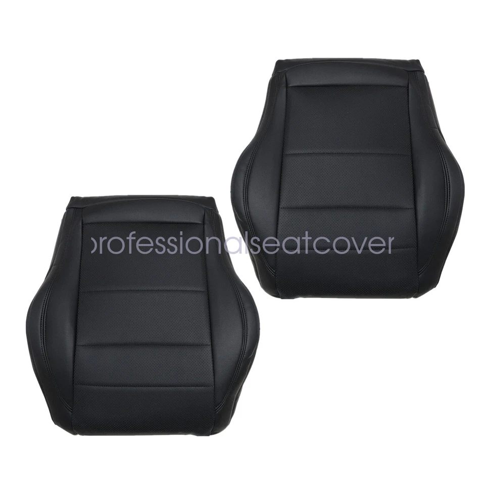 Cubierta de asiento inferior delantera perforada negra para Mercedes Benz C350 C250 2012-2016 Foto 2 de 4