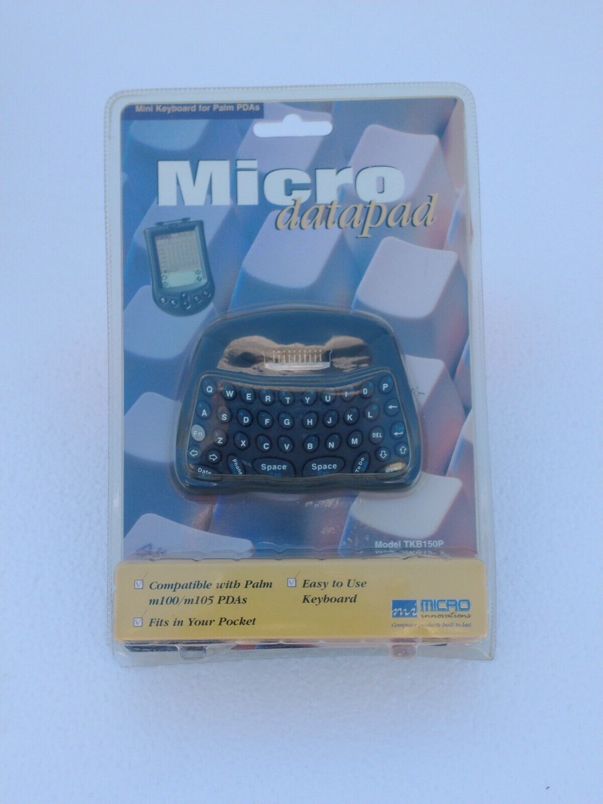 micro datapad micro innovations palm pda , tkb150p, 1B