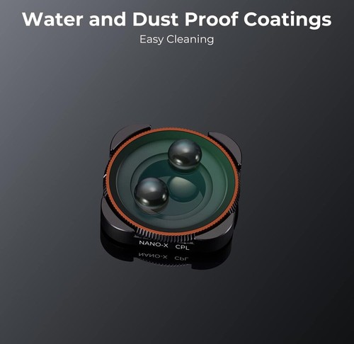 K&F Concept CPL Circular Polarizer Filter Nano for GoPro Hero 12/11/10/9 Black - Foto 8 di 11