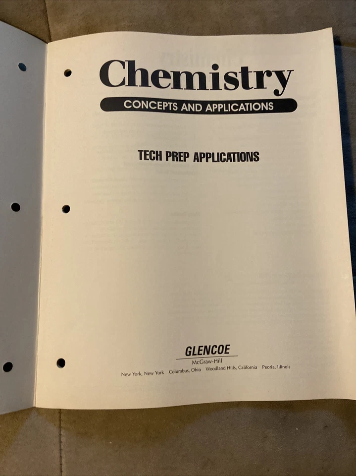 Chemistry Concepts And Applications Technology Prep Educational Material - Image 3 of 4