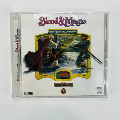 Advanced Dungeons & Dragons Blood and Magic PC CD-Rom Fantasy Role Playing NEW!!