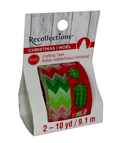 Cinta artesanal Washi reposicionable TU ELECCIÓN puntos a rayas de vacaciones de Navidad + - Imagen 18 de 20