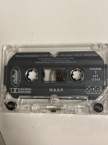 W.A.S.P. Self Titled WASP Cassette Blacky Lawless - Foto 2 di 10