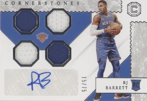 2019 panini NBA flawless RJ Barrett patch autograph RC auto gold