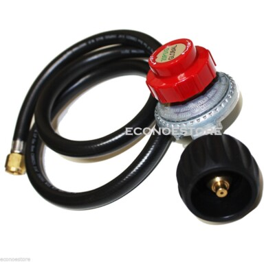 #ad Propane LPG Shut Off Regulator amp; 4.5 Ft High Pressure Hose For BBQ Burner Heater $19.99