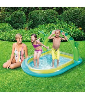 Sommerwellen Dino Bogen Spray Pool Kinder Sommerspaß Dinosaurierpool Schwimmbad