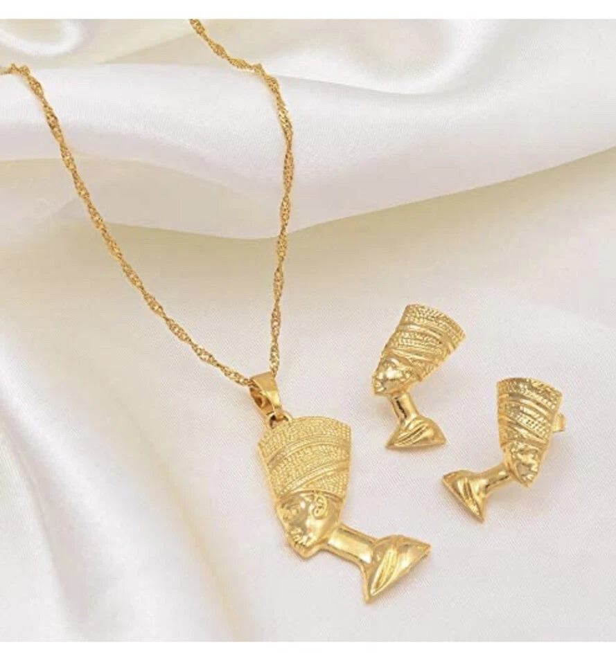Nefertiti necklace set deals