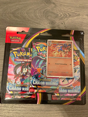 Pokémon TCG Mega Evolution Chaos Rising 3er Blister Charmeleon Promo 30