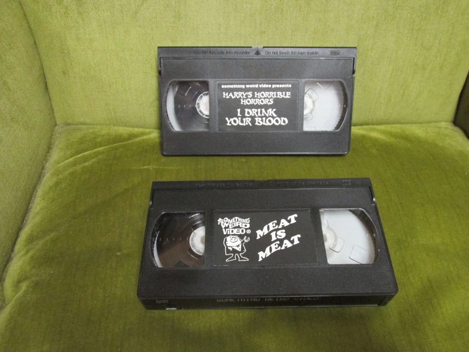 I Drink Your Blood + Meat Is Meat -  VHS Rare Horror Lot - Image 4 of 4
